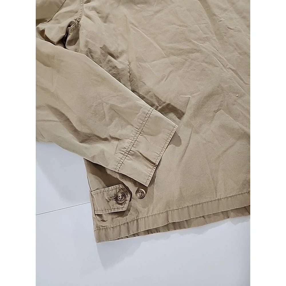 Vintage POLO RALPH LAUREN Small Pony Full Zip Bomber Jacket 90s Light Brown 2XL‎
